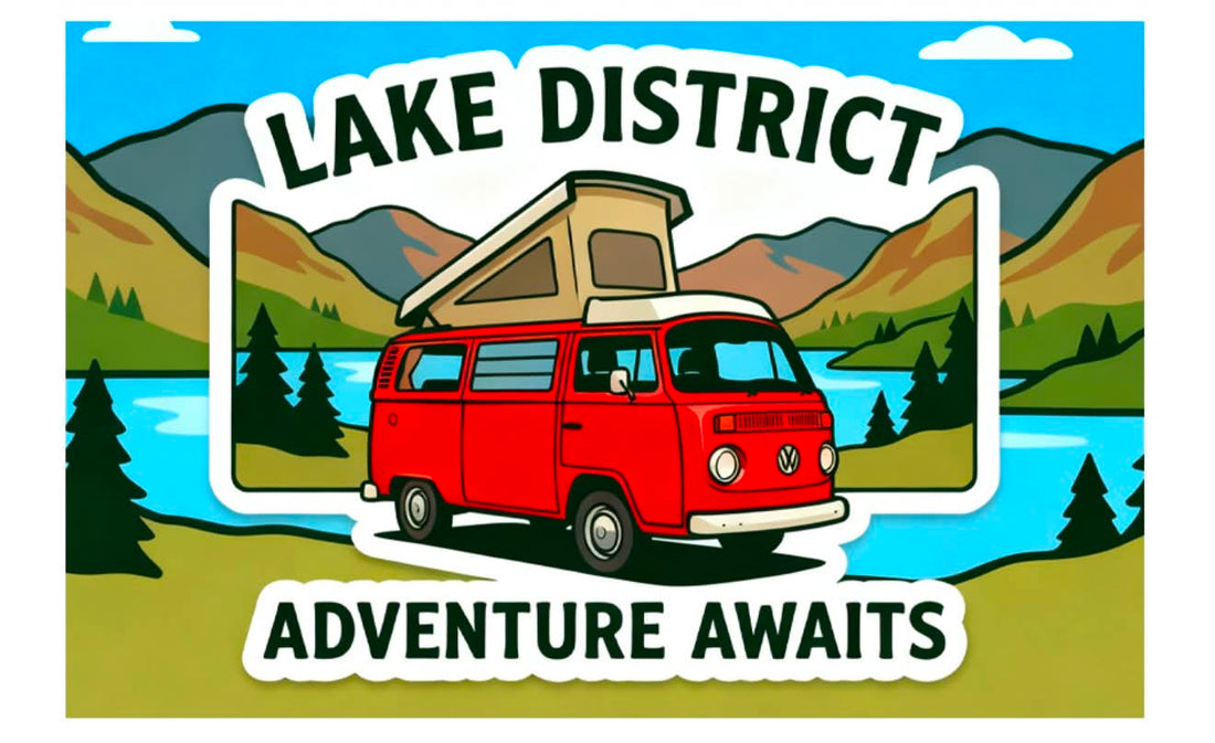 Lake District VW Campervan Fridge Magnet 1