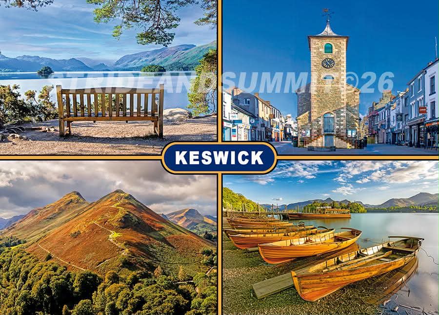 Keswick Compilation Fridge Magnet – 4 Iconic Views