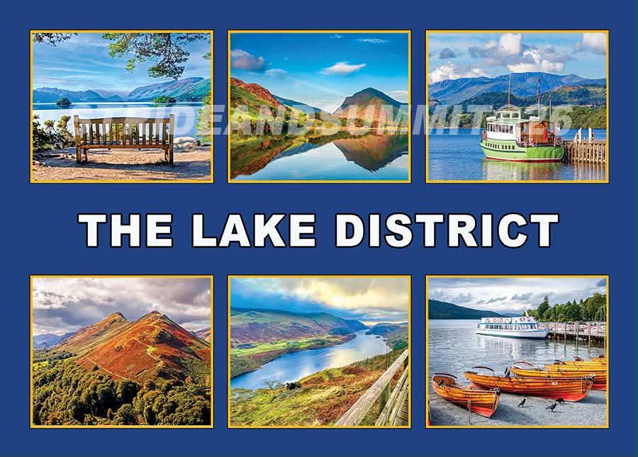 Lake District Compilation Fridge Magnet – 6 Iconic Views