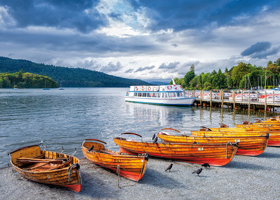 Lake Windermere Boats Postcard A6