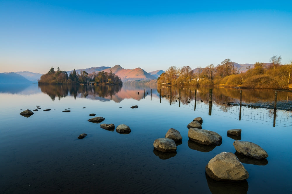 Derwentwater Reflection Postcard A6